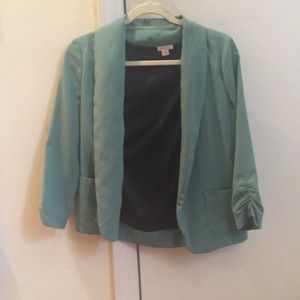 Fun and trendy baby green blazer